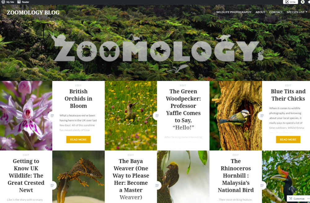 Zoomology Blog Page